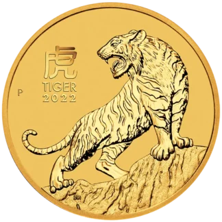 Lunar III Tiger 2022 Goldmünze 1 Unze