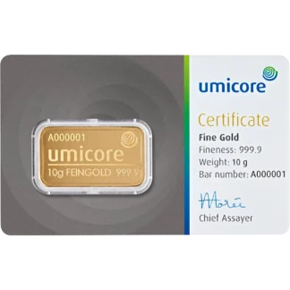 Goldbarren 10g