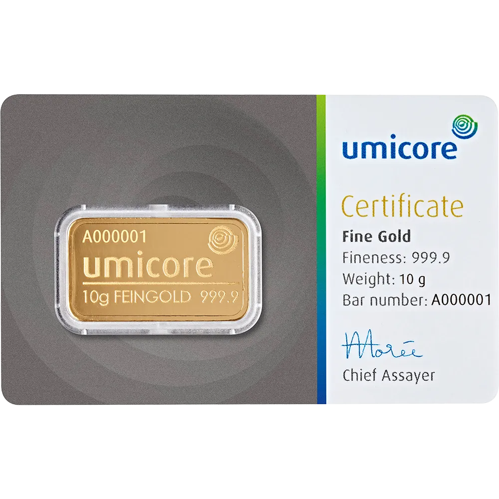 Goldbarren 10g