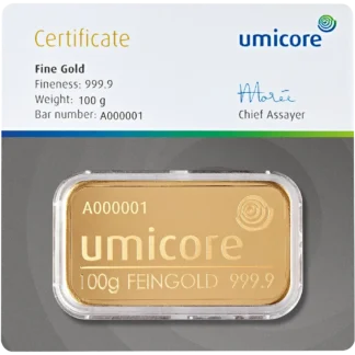 Goldbarren 100g