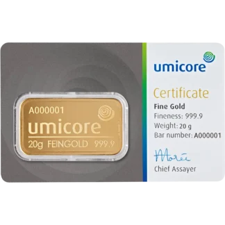 Goldbarren 20g