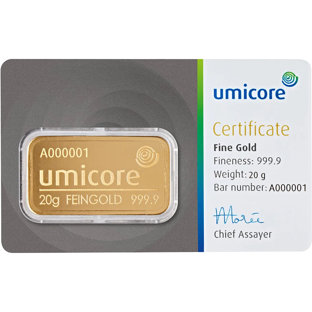 Goldbarren 20g