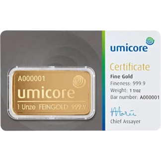 Goldbarren 31,1g