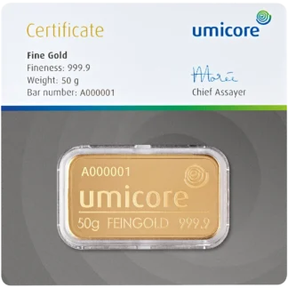 Goldbarren 50g