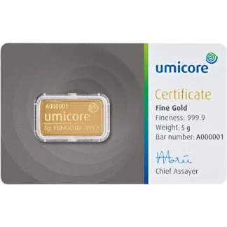 Goldbarren 5g