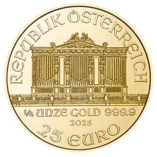 Wiener Philharmoniker Goldmünze 1/4 Unze