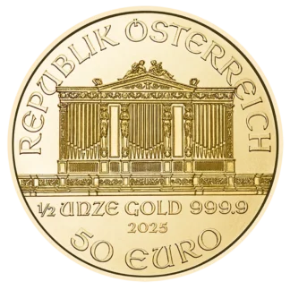 Wiener Philharmoniker Goldmünze 1/2 Unze Wiener Philharmoniker Goldmünze 1/2 Unze