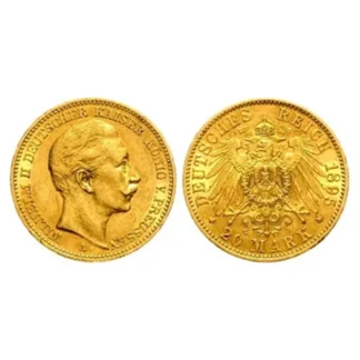 Goldmünze Deutsches Kaiserreich 20 Mark