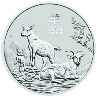 Lunar III Ziege 2027 Silberm&uuml;nze 1 Kg